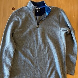 Izod Men's Heather Gray Zip-Up Sweater